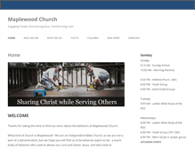 Tablet Screenshot of maplewood-church.com